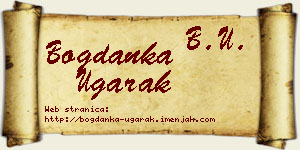 Bogdanka Ugarak vizit kartica